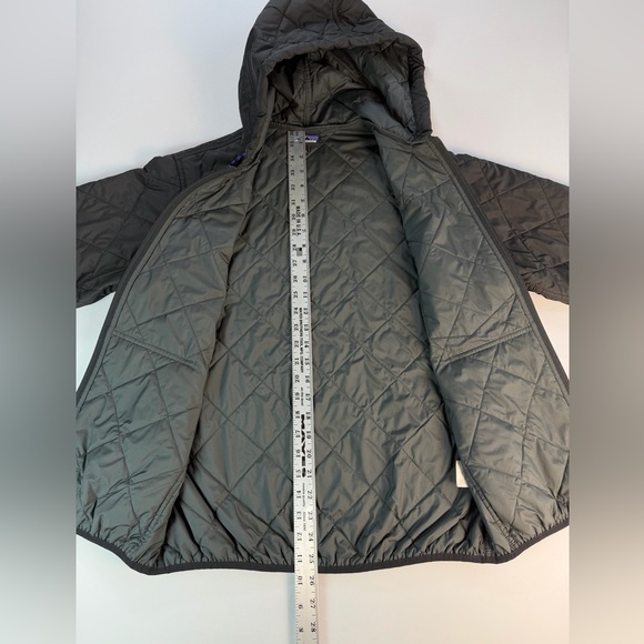 Patagonia Diamond Quilted Full Zip Hooded Jacket Mens Small - Picture 8 of 11